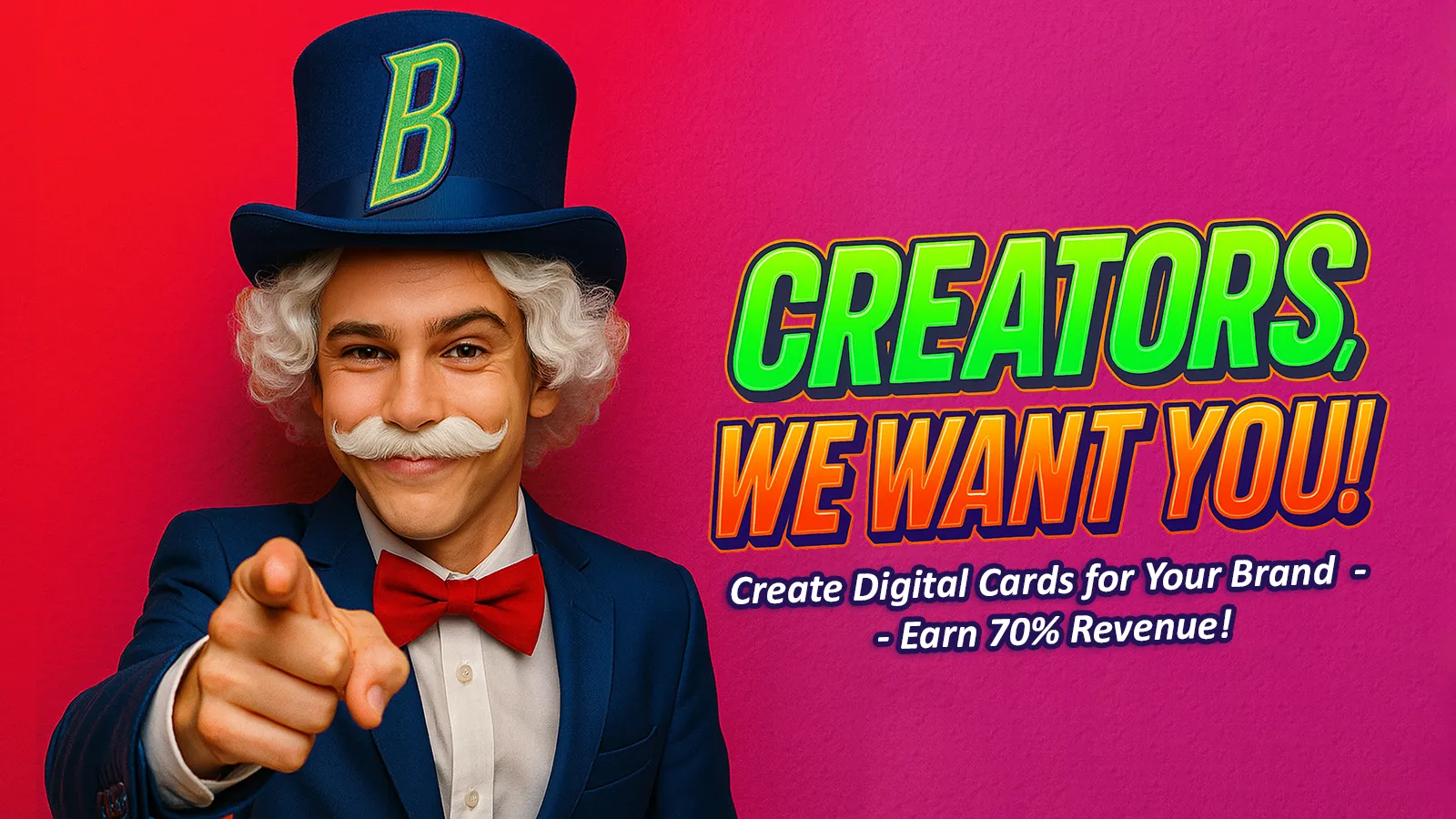 Turn Your Brand into Collectible Fun—and Earn 70% Revenue!